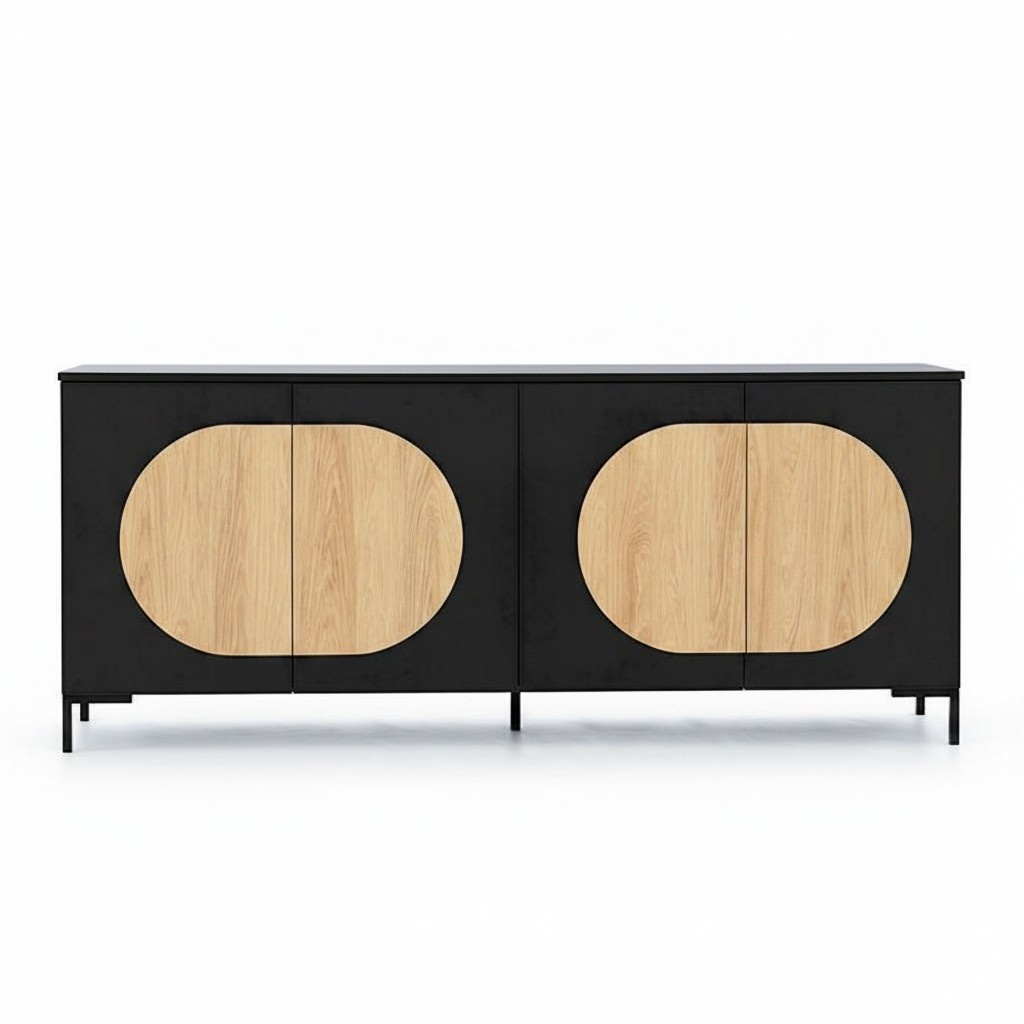 Black-brown chest of drawers Bedroom designer chest of drawers