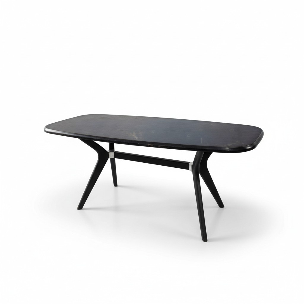 Black Dining Table 160x85 Dining Room Table Tables Furniture Wood