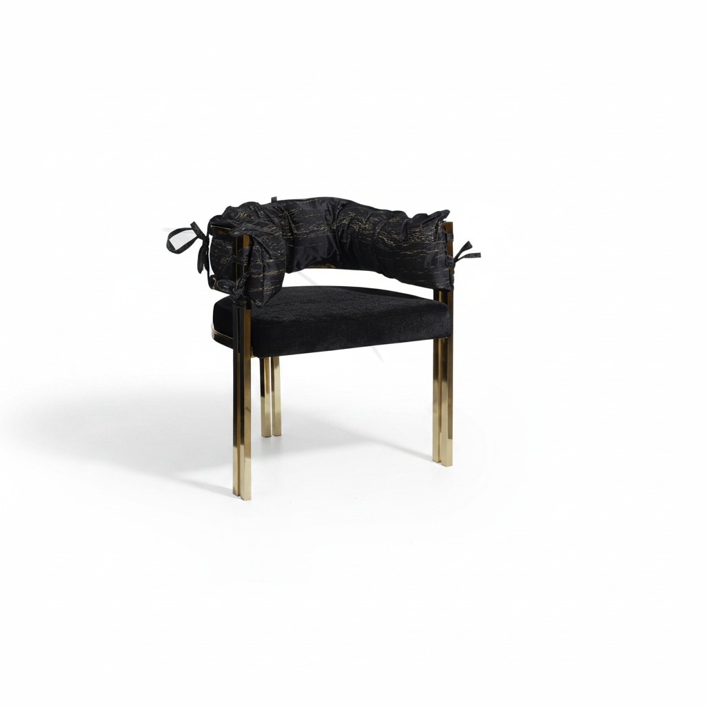 Black Metal Chair Designer Dining Room Chairs Luxury Stainless Steel Chairs