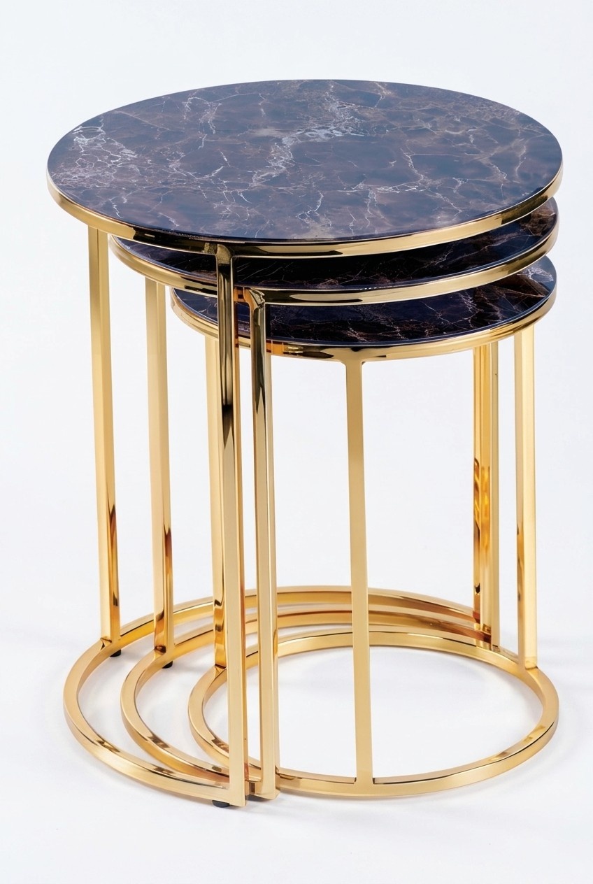 Black wooden side table, modern and stylish.