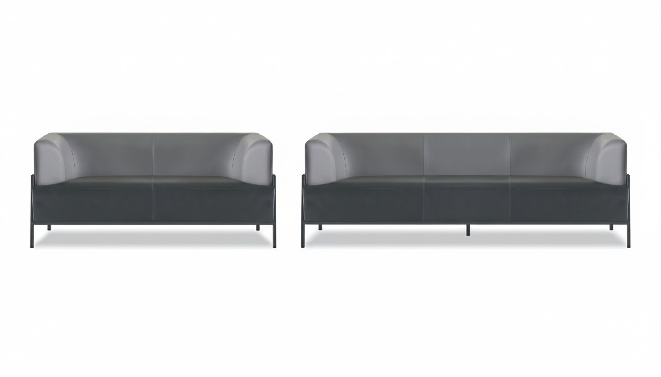 Black Home Office Set Elegant Seating Furniture Luxurious Faux Leather Furniture