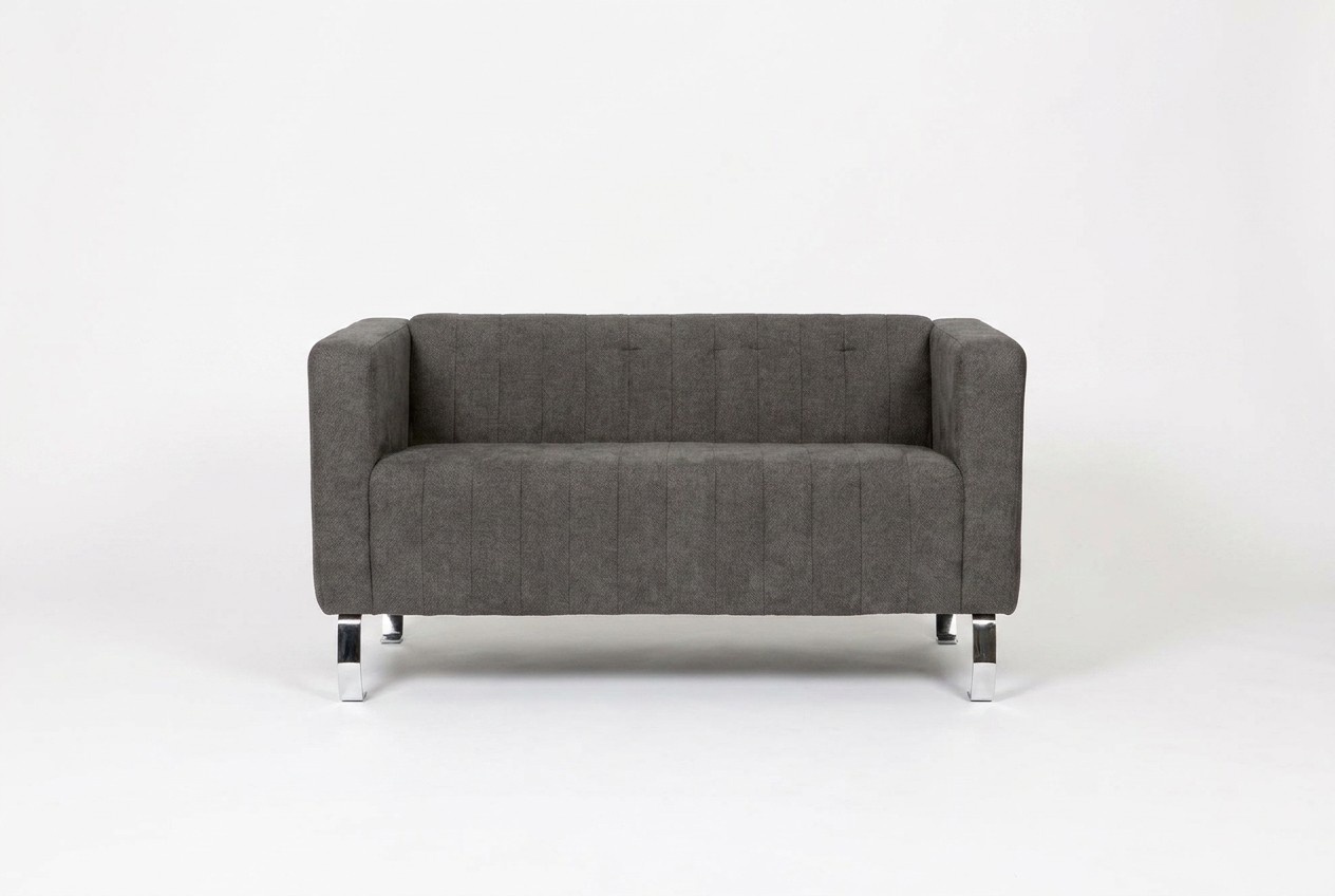Black Two Seater Study Furniture Grey Luxury Couch Textile Furniture