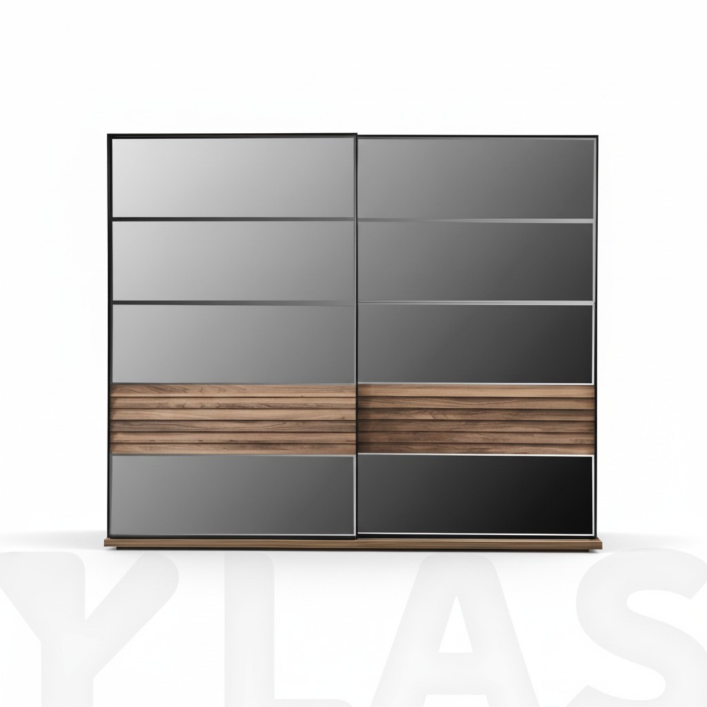 Black wardrobe Modern bedroom furniture wardrobe Wooden wardrobe