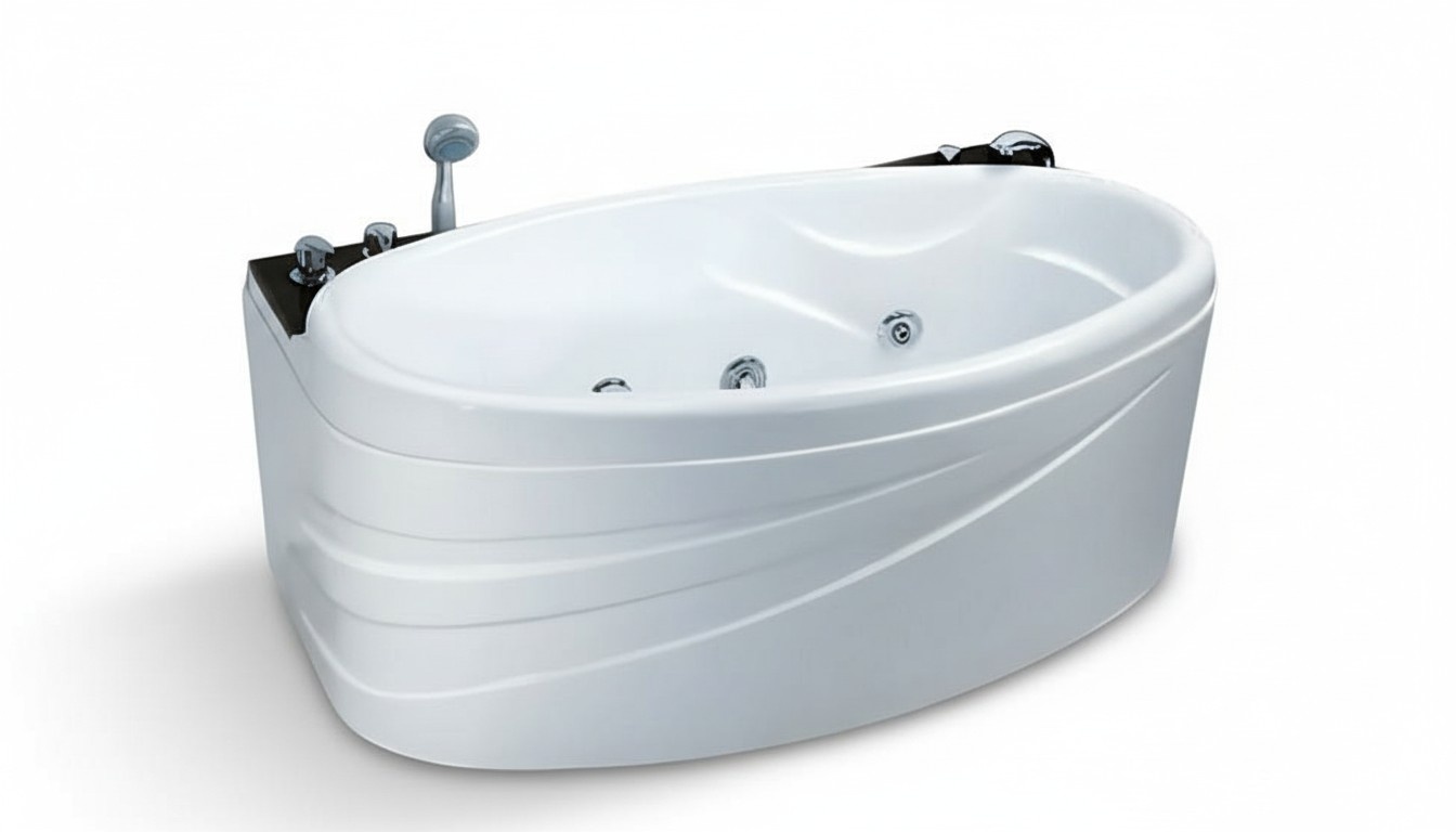 Blubberbath Whirlpool Hydro Massage Bathtub Luxury Bathtub 160x80 cm