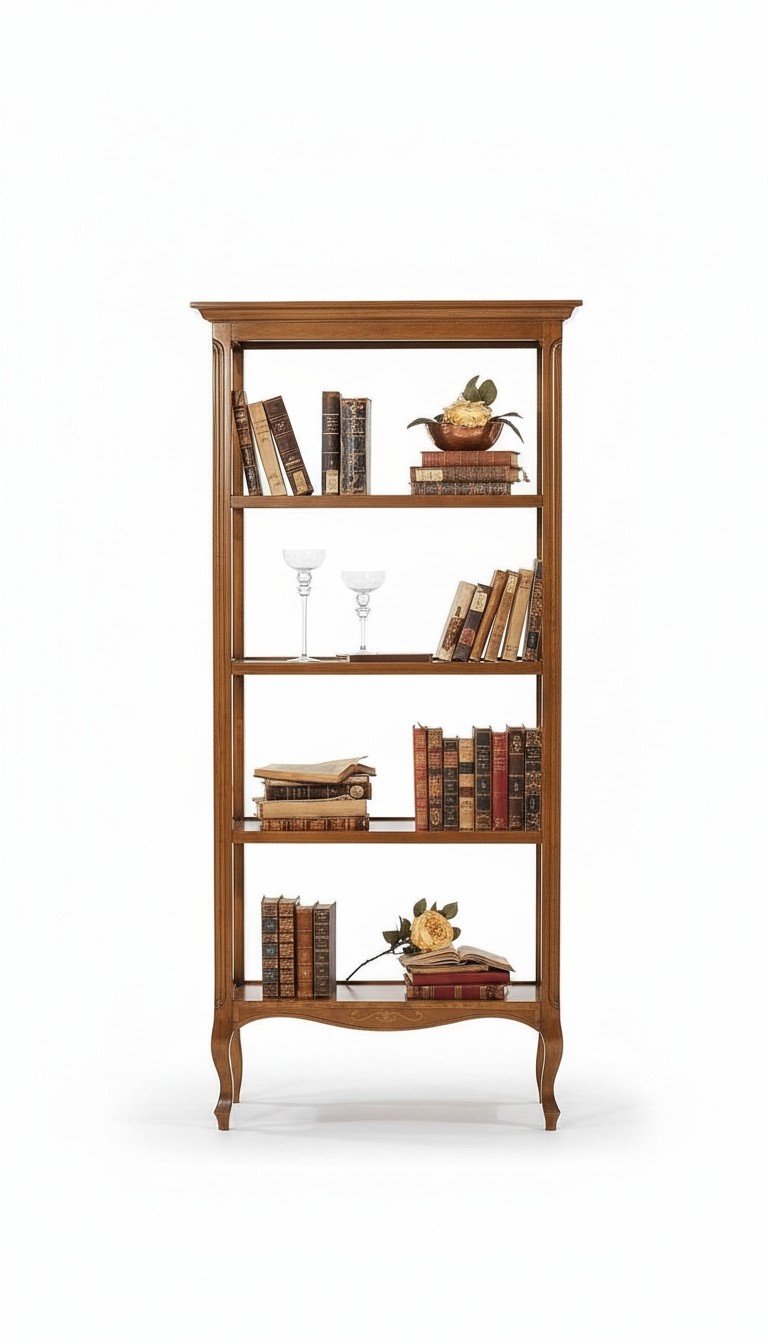 Bookshelf Brown Display Cabinet Bookcase Display Cabinet Bookshelf Shelves New