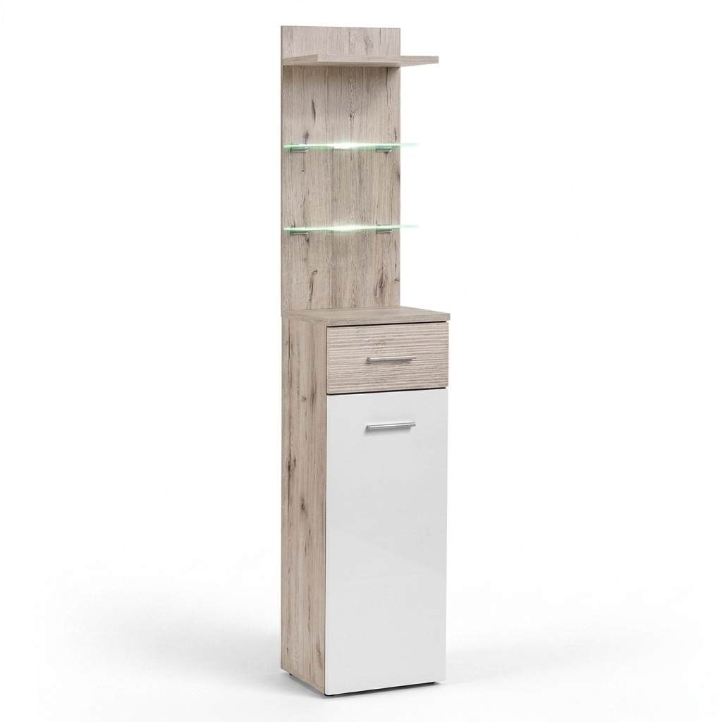 Bookcase Luxury Design Furnishing Cupboard Wood Furniture Hallway Shelf New