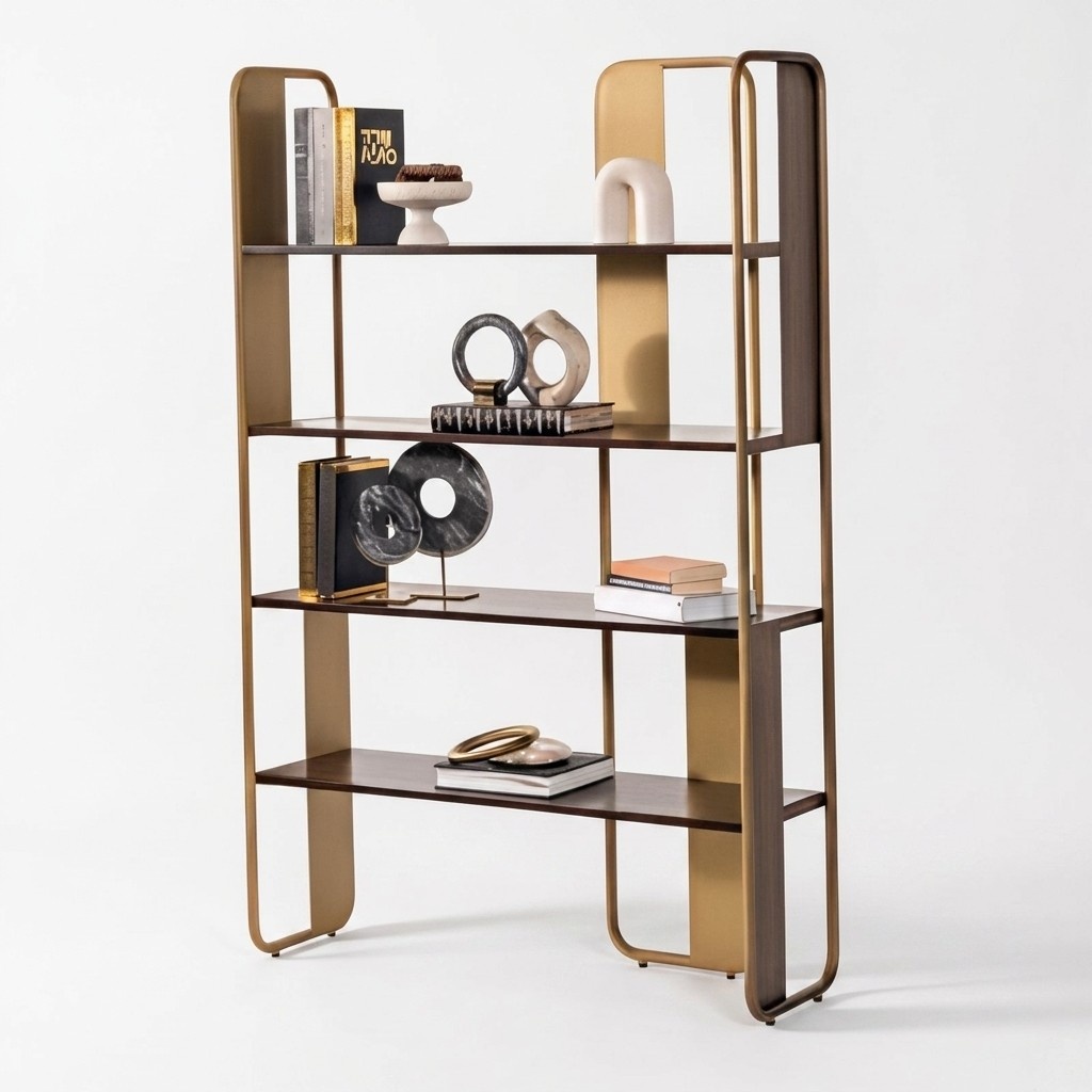 Bookshelf – Vintage Partition Shelf Shelves in the Style of the 70s and 80s
