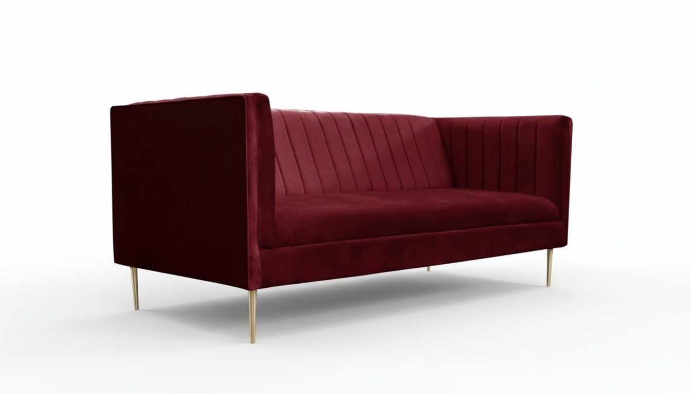 Bordaux red luxury couch upholstery sofa burgundy two seater sofas couches living room