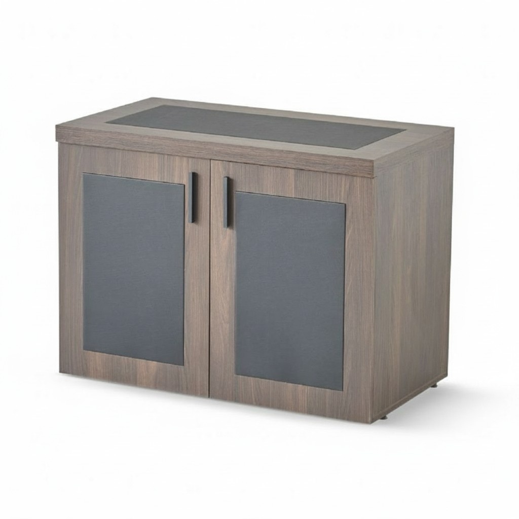 Brown-Black Sideboard Designer Home Office Cabinet File Cabinet