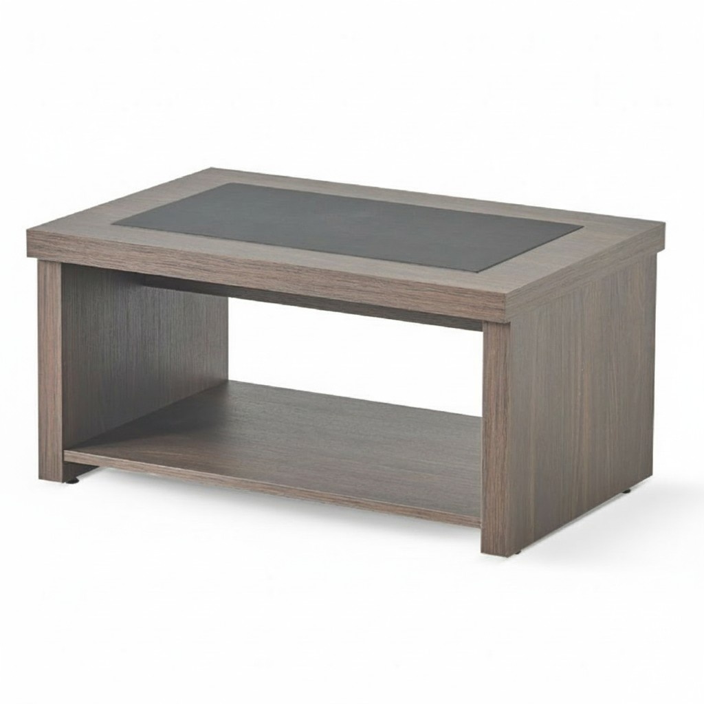 Brown-Black Study Table Luxurious Coffee Table Wooden Table