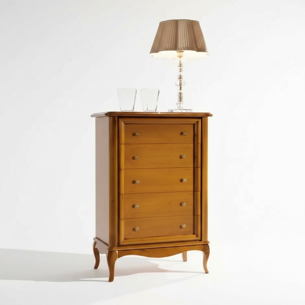 Brown Chest Of Drawers Classic Luxury Bedroom Wood Designer Furniture