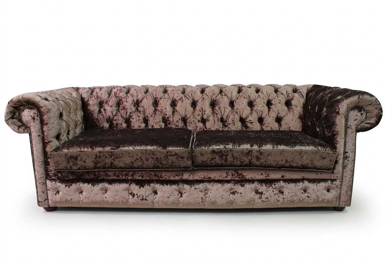Chesterfield 4 Seater Classic Luxury Baroque Rococo Sofa Couch Textile Leather