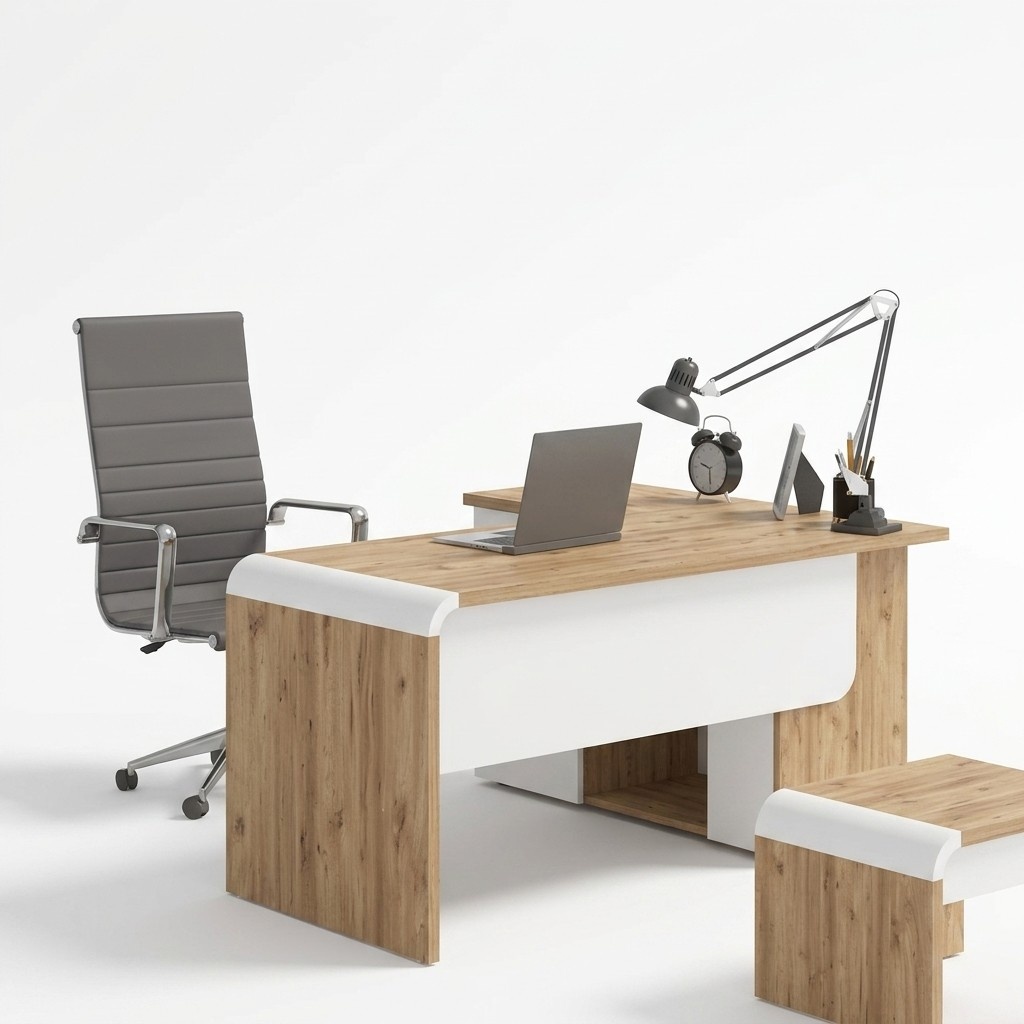 Brown corner desk office furniture design desk executive desk