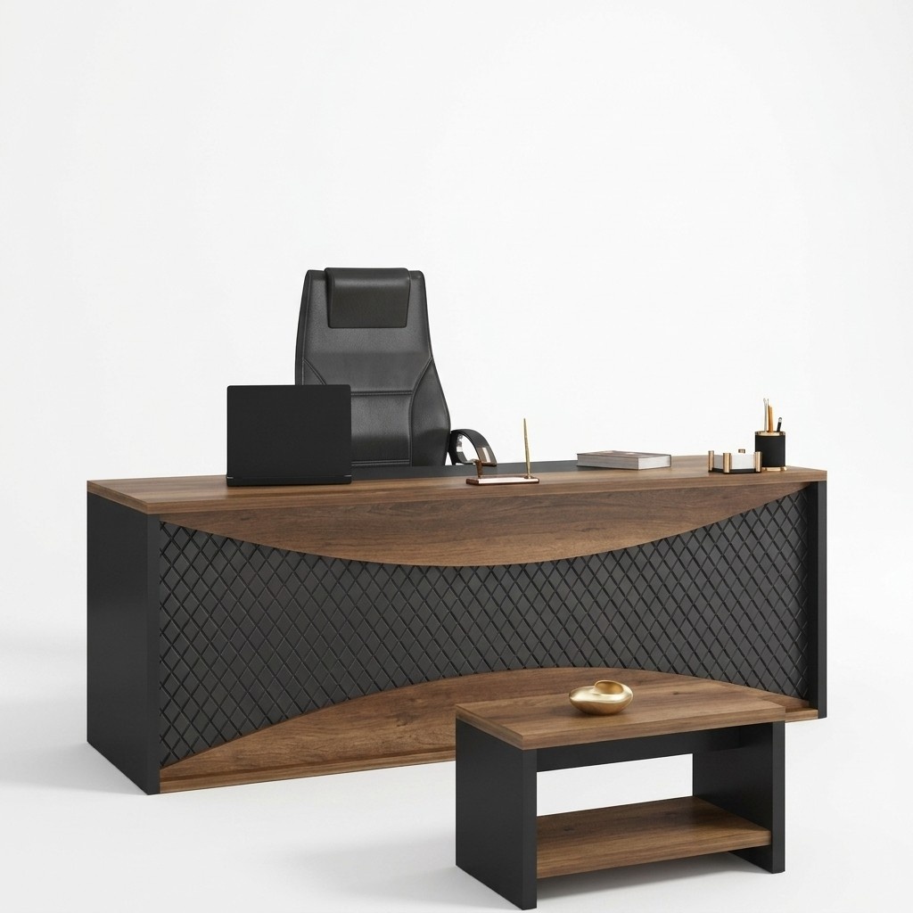 Brown desk tables office table executive desk 200x90