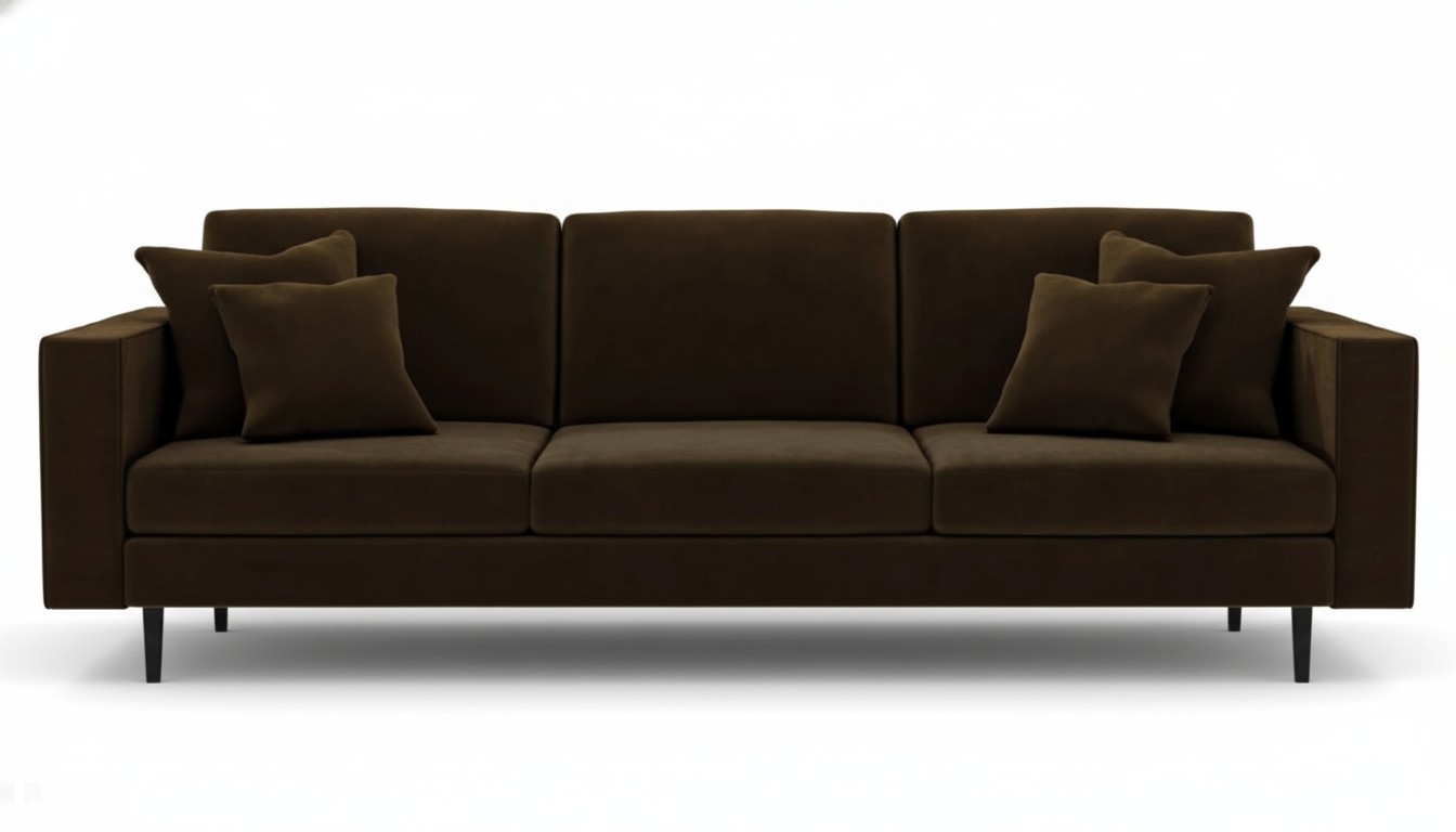 Braun four-seater sofa fabric living room design couches upholstered sofas new creative