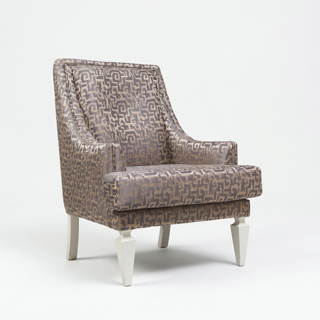 Brown living room armchair designer hotel single seater lounge furniture