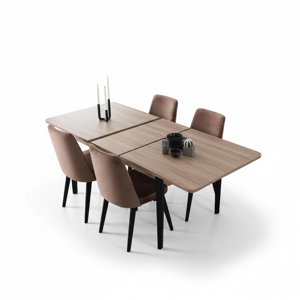 Brown rectangular dining table dining room furniture wooden tables luxury furniture