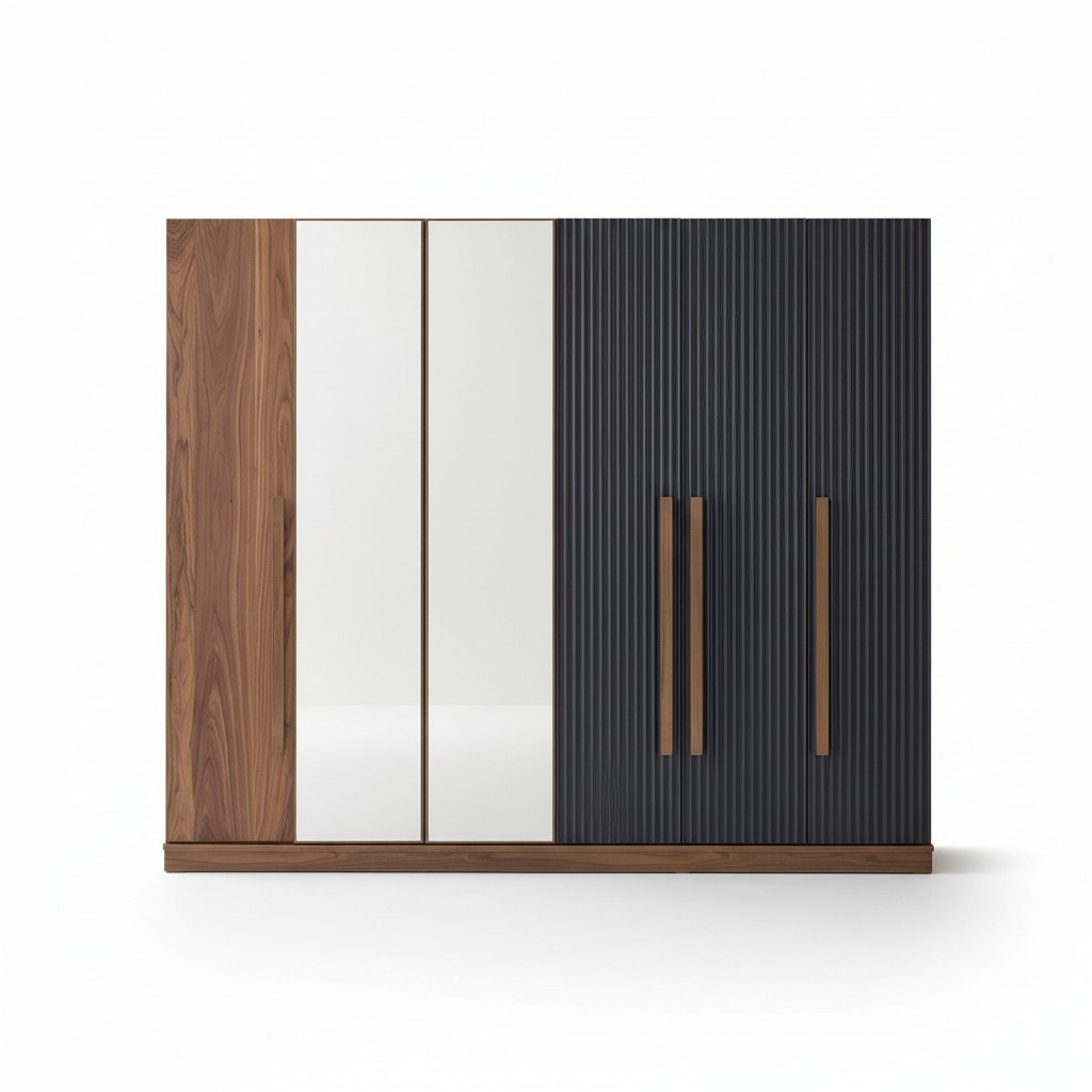 Brown wardrobe designer luxury furniture wooden wardrobe furnishing wardrobe