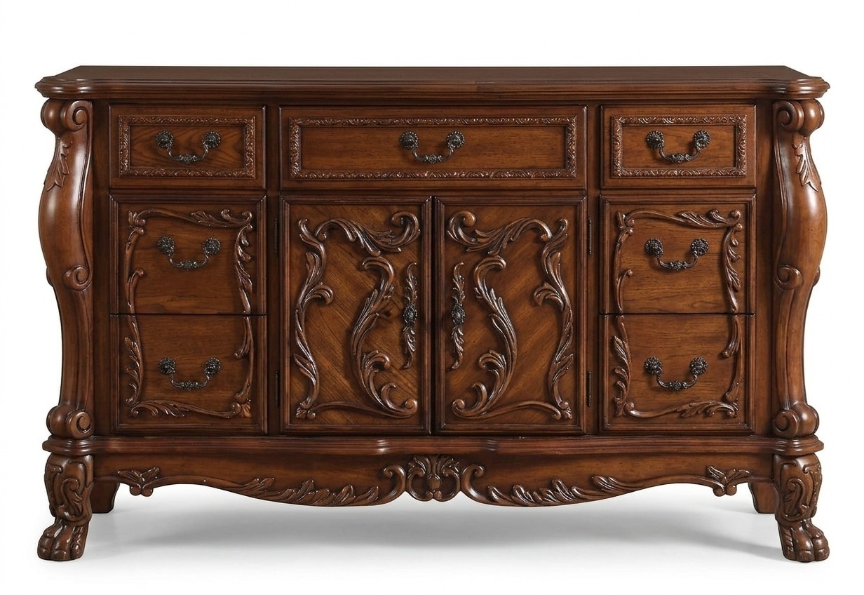 Buffet Sideboard Chest of Drawers Genuine Handcrafted Wood Baroque Rococo Sideboards Chests of Drawers