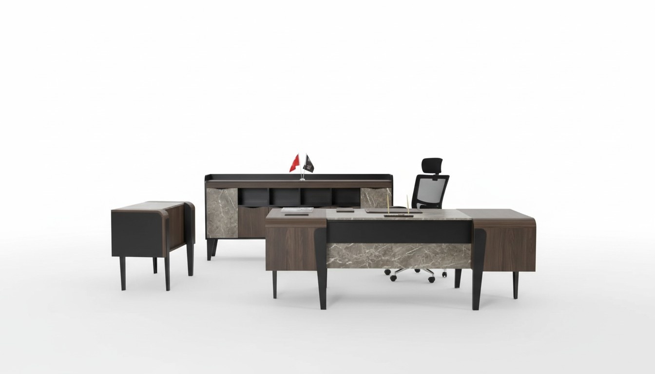 Office Furniture Desk Table Marble Imitation Tables Office Furniture