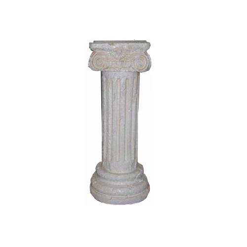 Ionic antique greek pillar style decorative figure column with natural obsolescence imitation 73 cm height (C44)