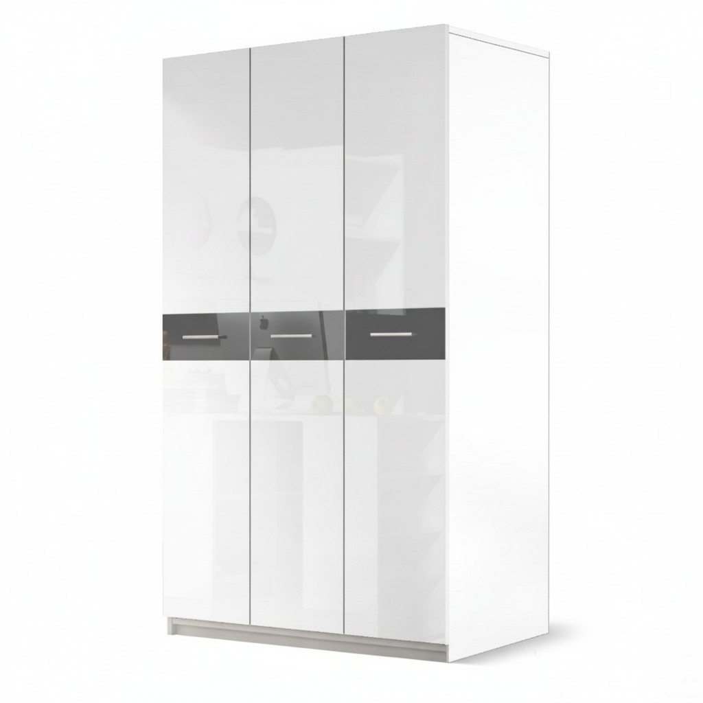 Wardrobe closets wardrobe high gloss wardrobes children\'s room gray new