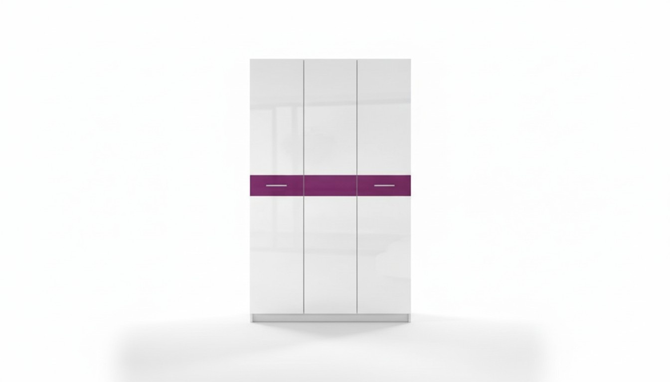 Wardrobe cupboards wardrobe high gloss wardrobes children\'s room purple new