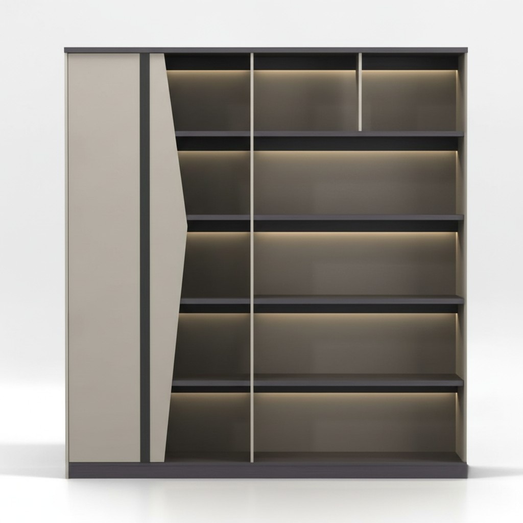 Cabinet Office Bookcase Filing Cabinet Furniture Elegant Cabinet Illuminated