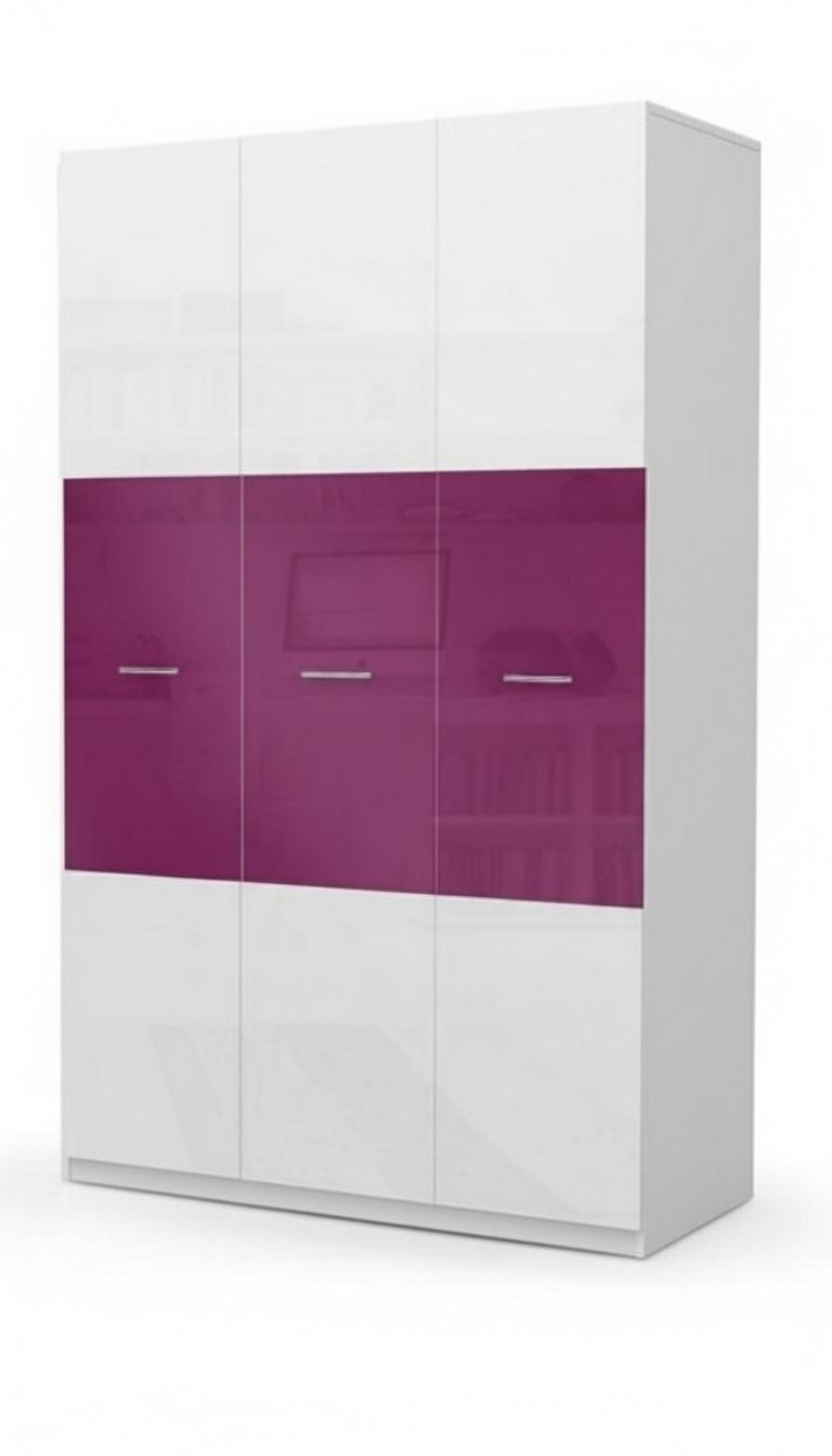 Closet Wardrobe Kids Nursery Unisex Nursery Furniture Purple White