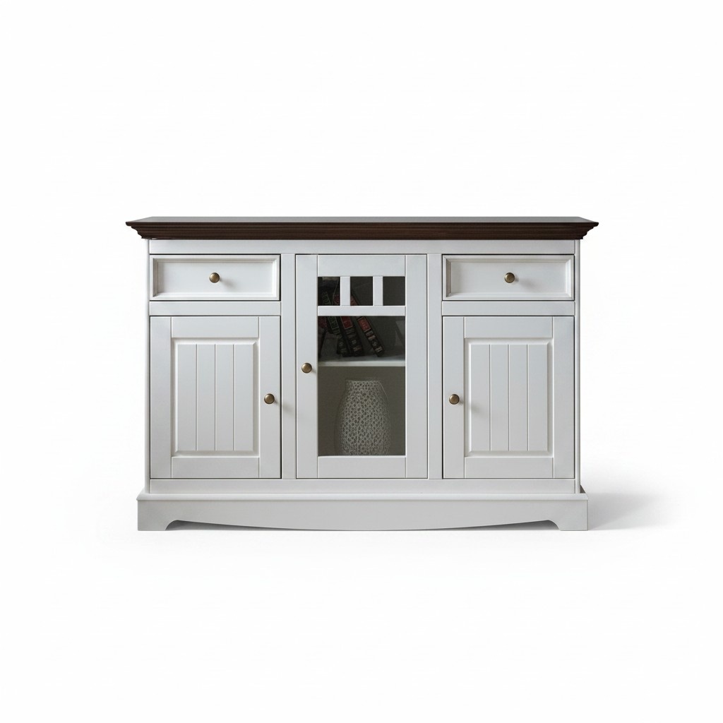 Cabinet Wooden Cupboards Living Room Sideboard Display Case Classic Dresser Chests of Drawers