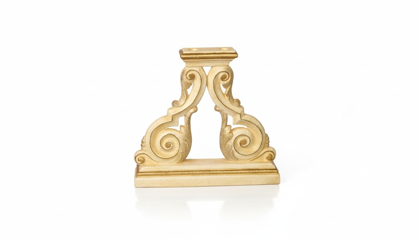 Decoration candlestick for lights stand made of stucco/acrylic material