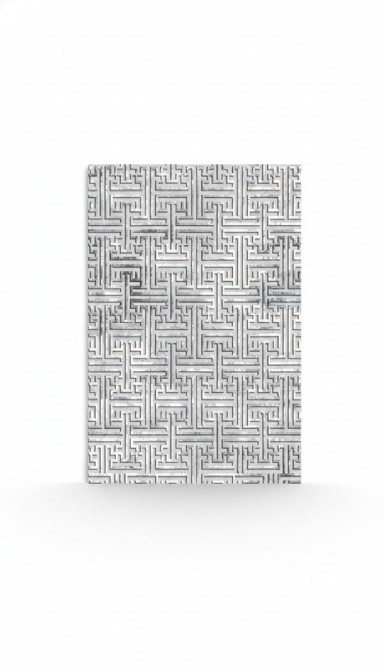 Carpet Area rug Short pile Geometric pattern Hallway Foyer Gray Rugs