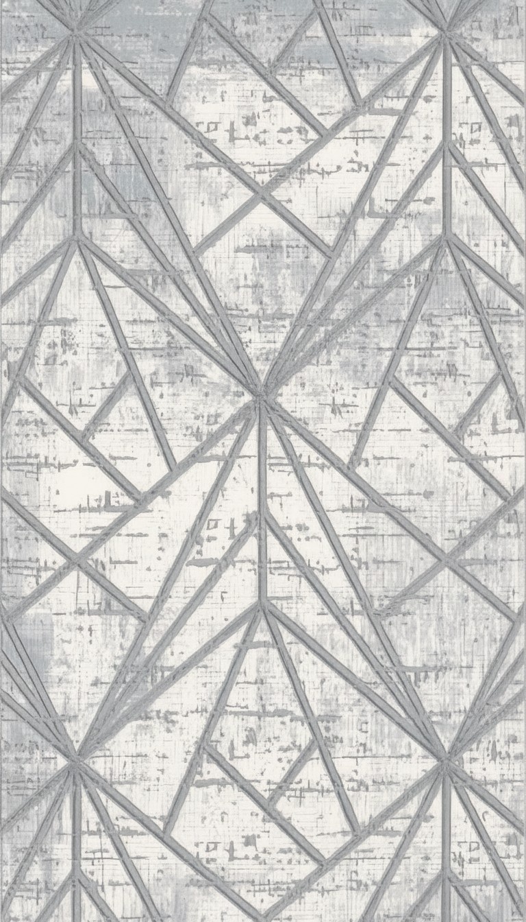 Short Pile Carpet Geometric Abstract Lines Pattern Gray Living Room Rugs