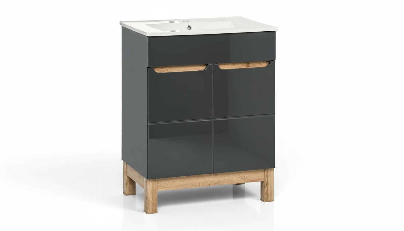 Ceramic washbasin vanity unit basin bathroom washbasins 60cm