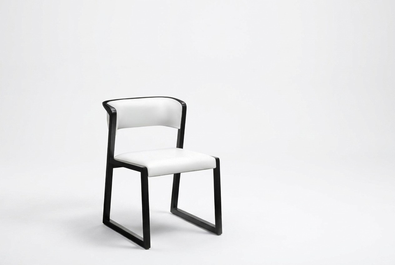 Chair 1x dining room club chairs armchair designer wood lounge Italy upholstery white