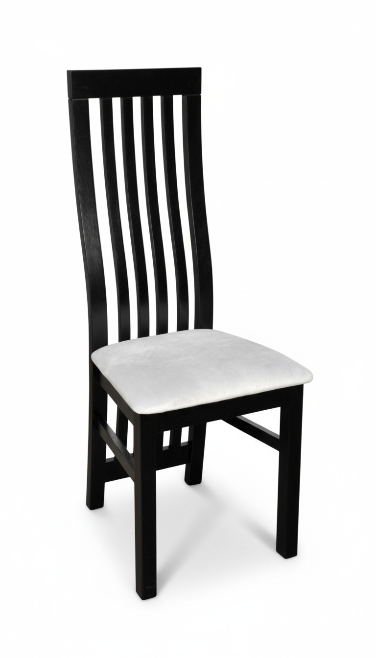 Chair 2x chairs group set living dining room set wood modern style textile new