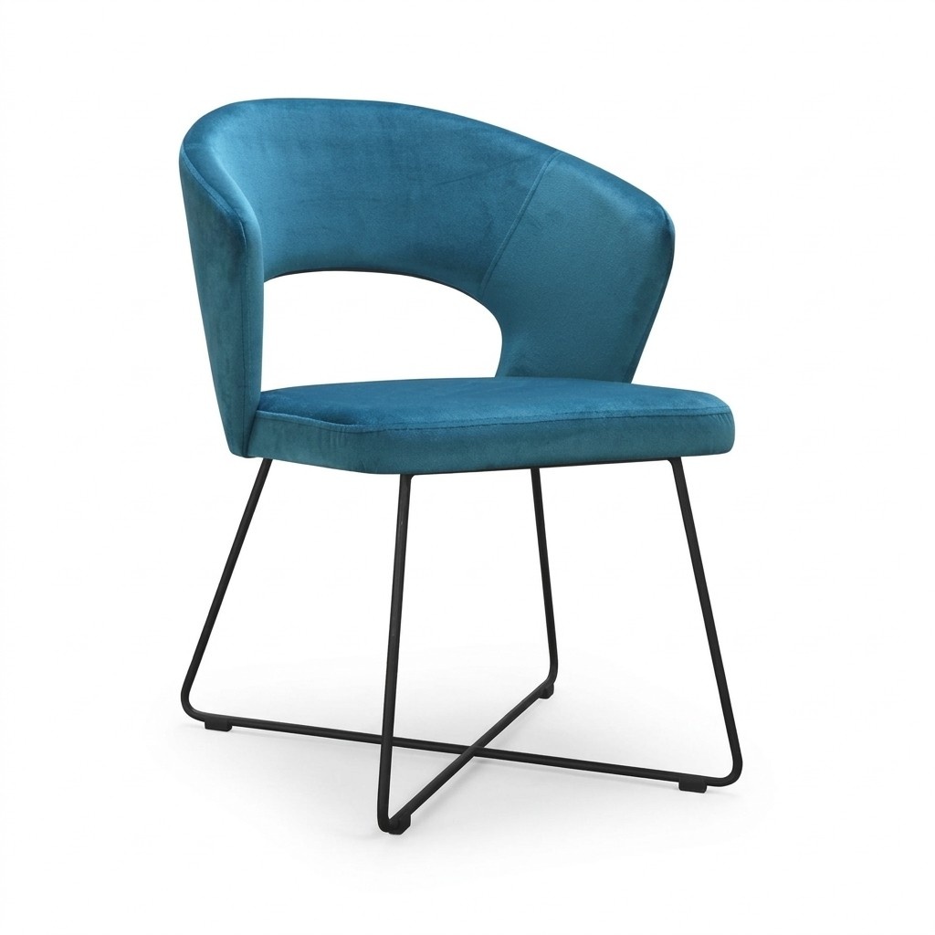Chair 4x Dining Room Upholstered Chair Television Lounge Club Textile Seat Armchair Set New