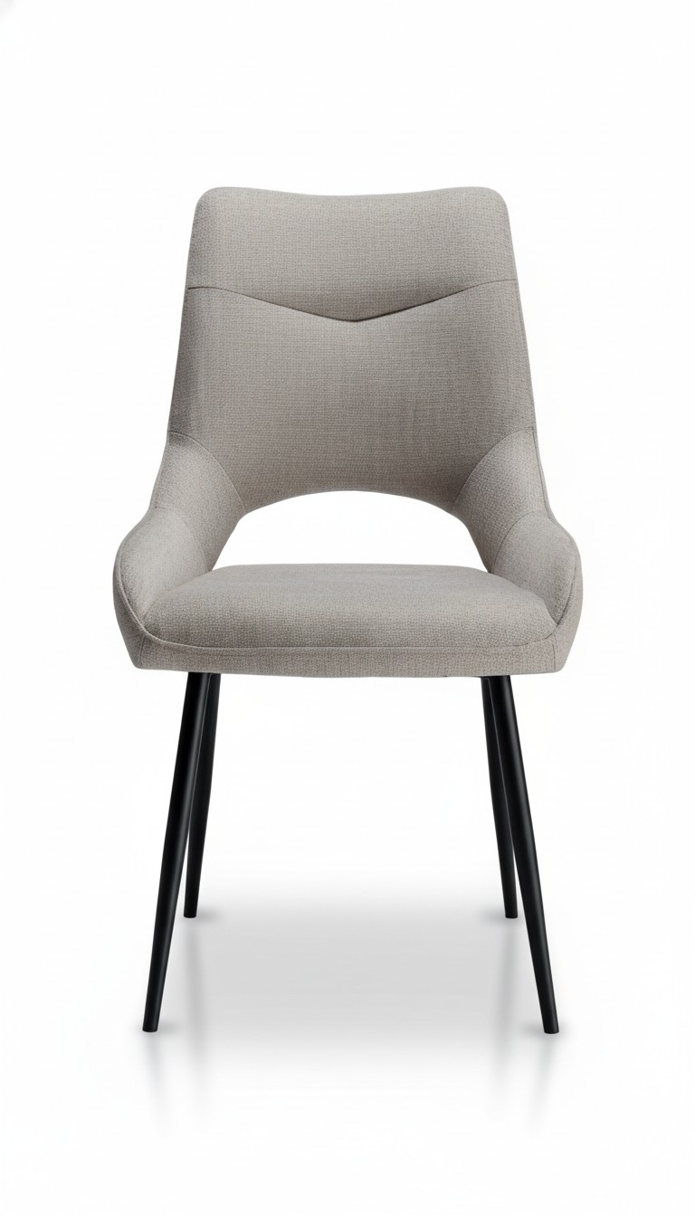 Chair Design Upholstered Wooden Chair Chairs Seat Back Gray Dining Room Luxury