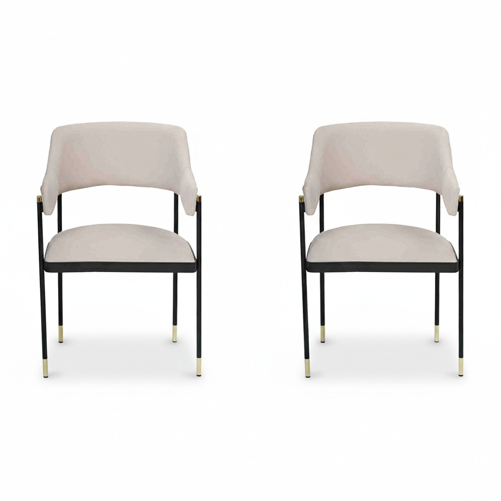 Chair Dining Chair 2x Chairs White Kitchen Chair Armchair Luxury Modern