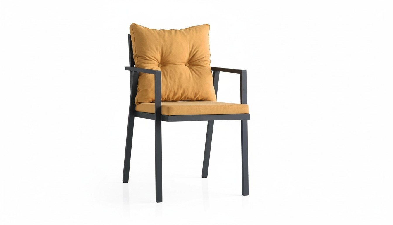 Chair metal chair patio chair garden chair kitchen cushion armrests armchair