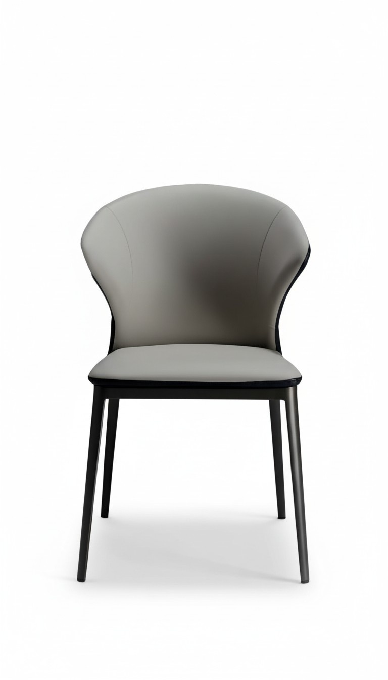 Dining Room Chairs Luxury Metal with Leather Modern Style Armchair