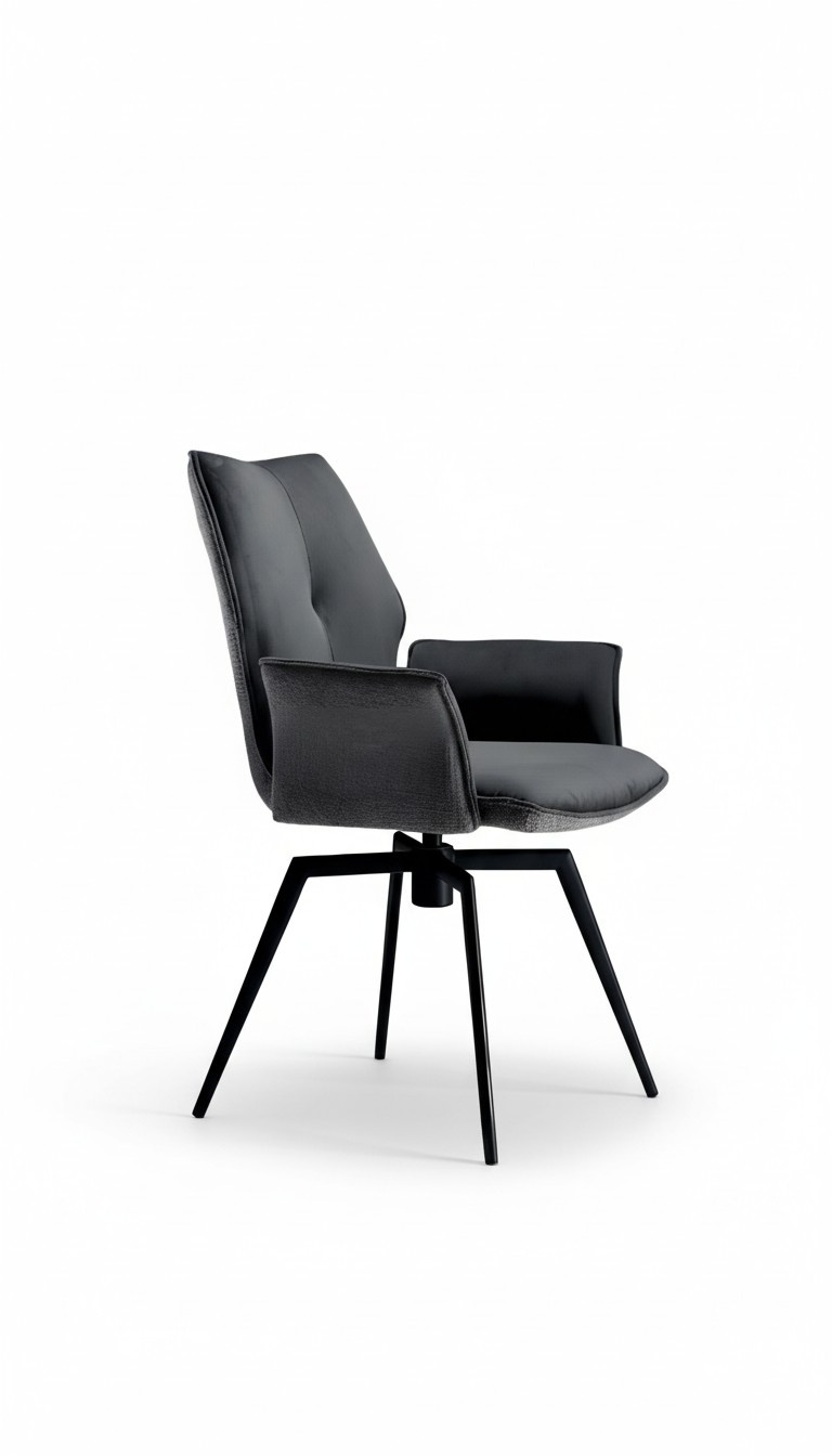 Dining Room Chairs Design Textile Luxury Black Dining Chair Armchair