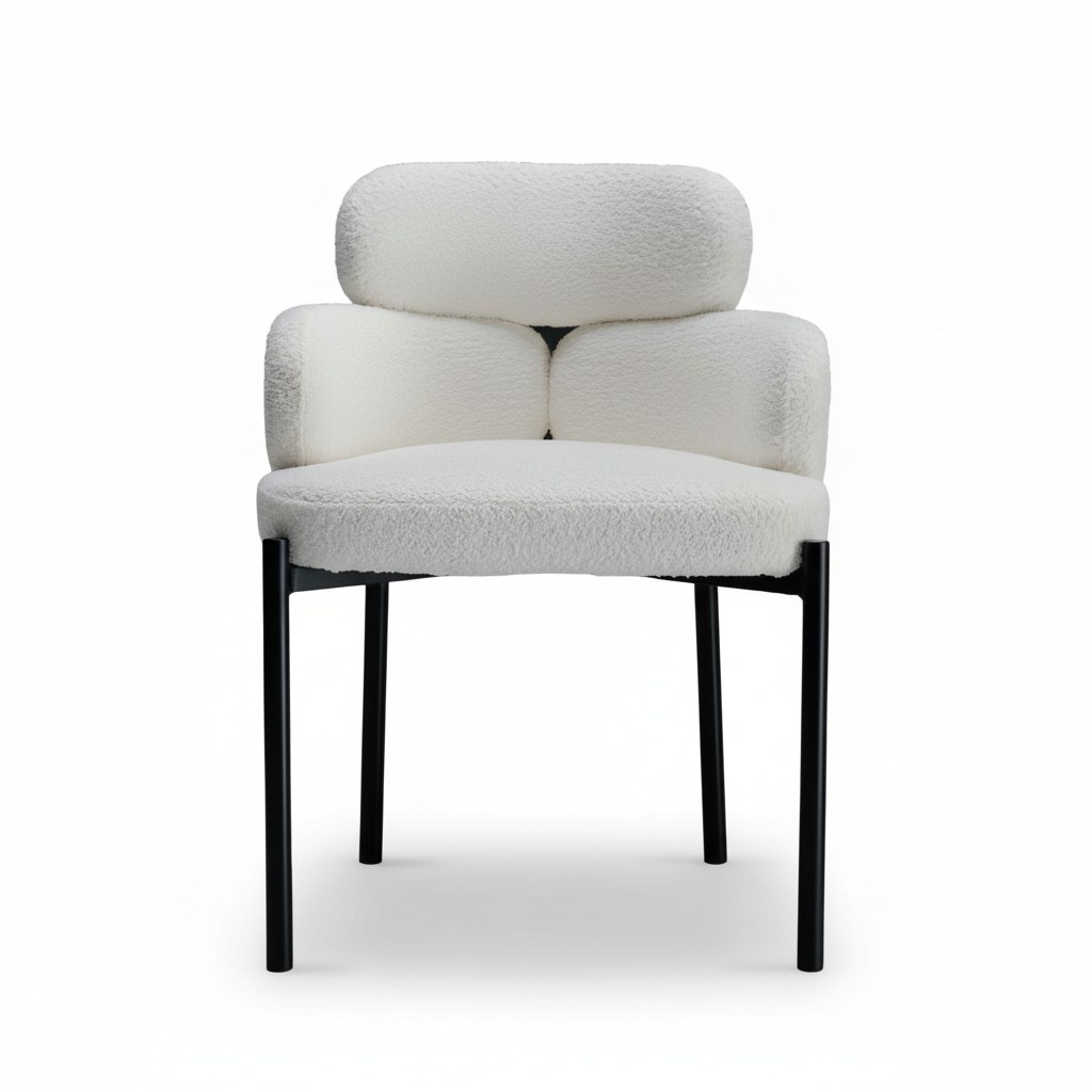 Modern Chairs Luxury White Armchair Metal Chair Design Dining Chair