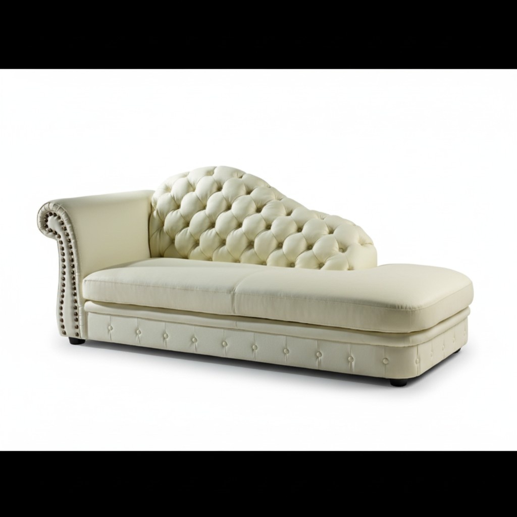 Chaise Lounge Chesterfield Chaise Sofa Lounge Seat Loungers 230cm