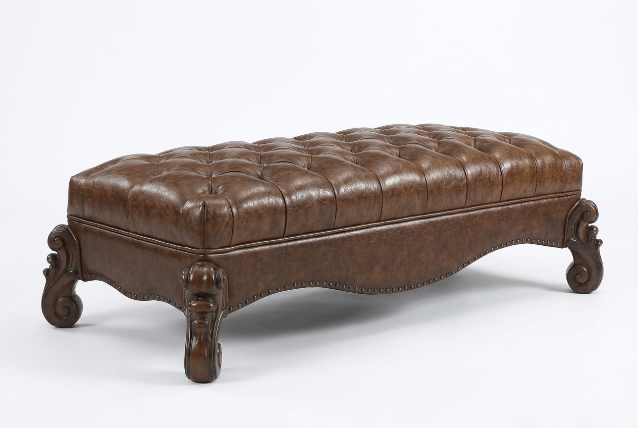 Chaise Lounge Antique Style Sofa Couch Chaise Leather Baroque Rococo New