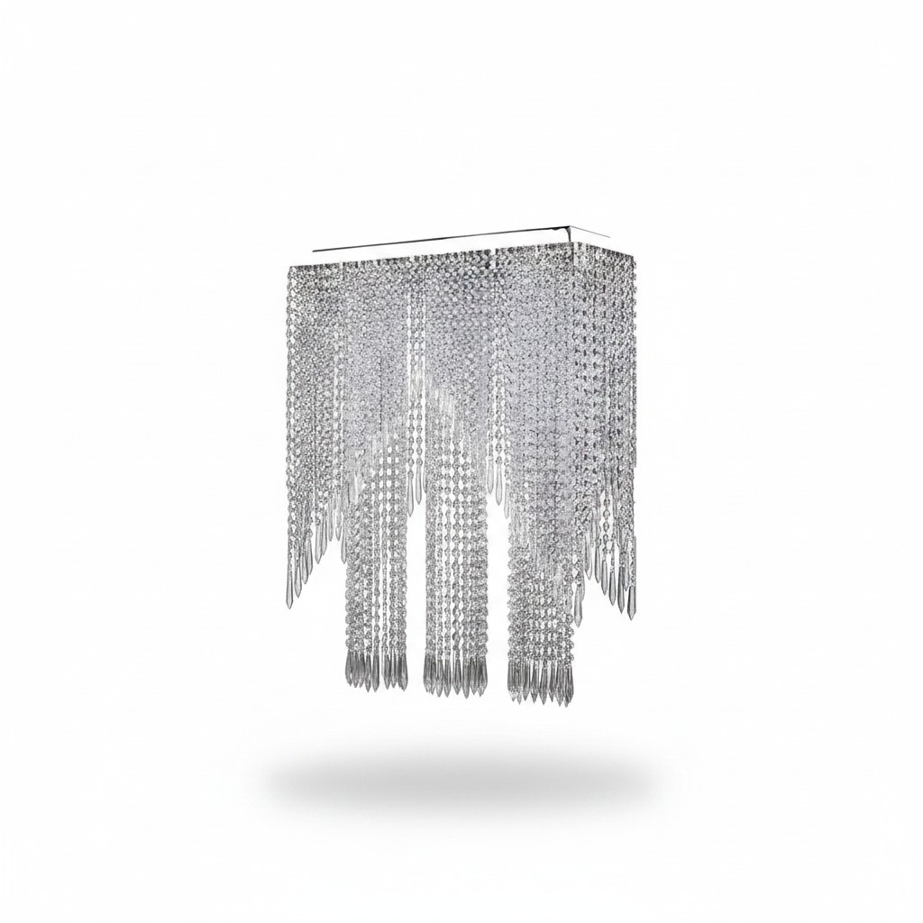 Chandelier pendant light shiny chrome living room chandelier
