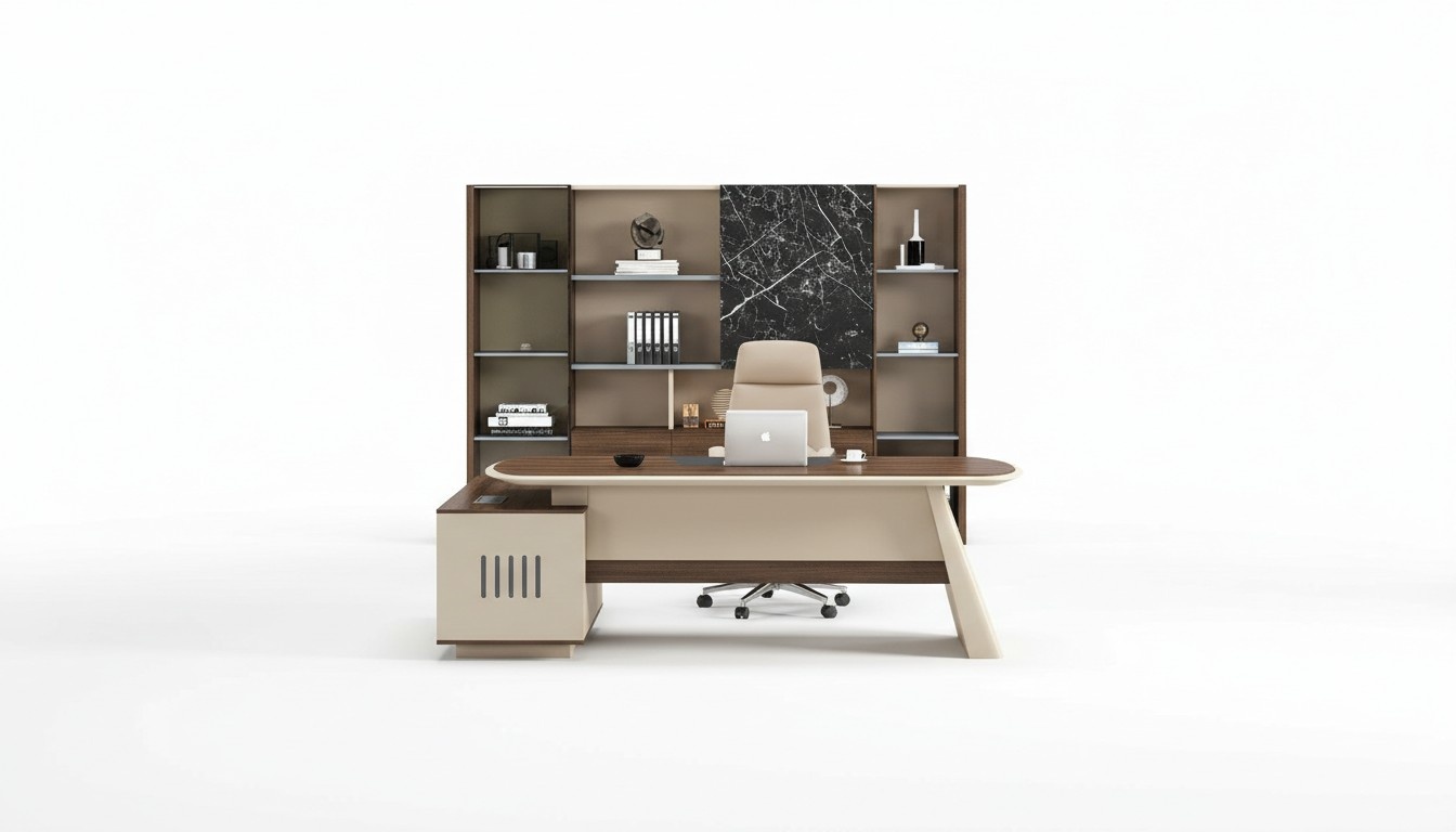 Boss desk Corner desks Office Chancellery Practice Company Furniture Tables Wood