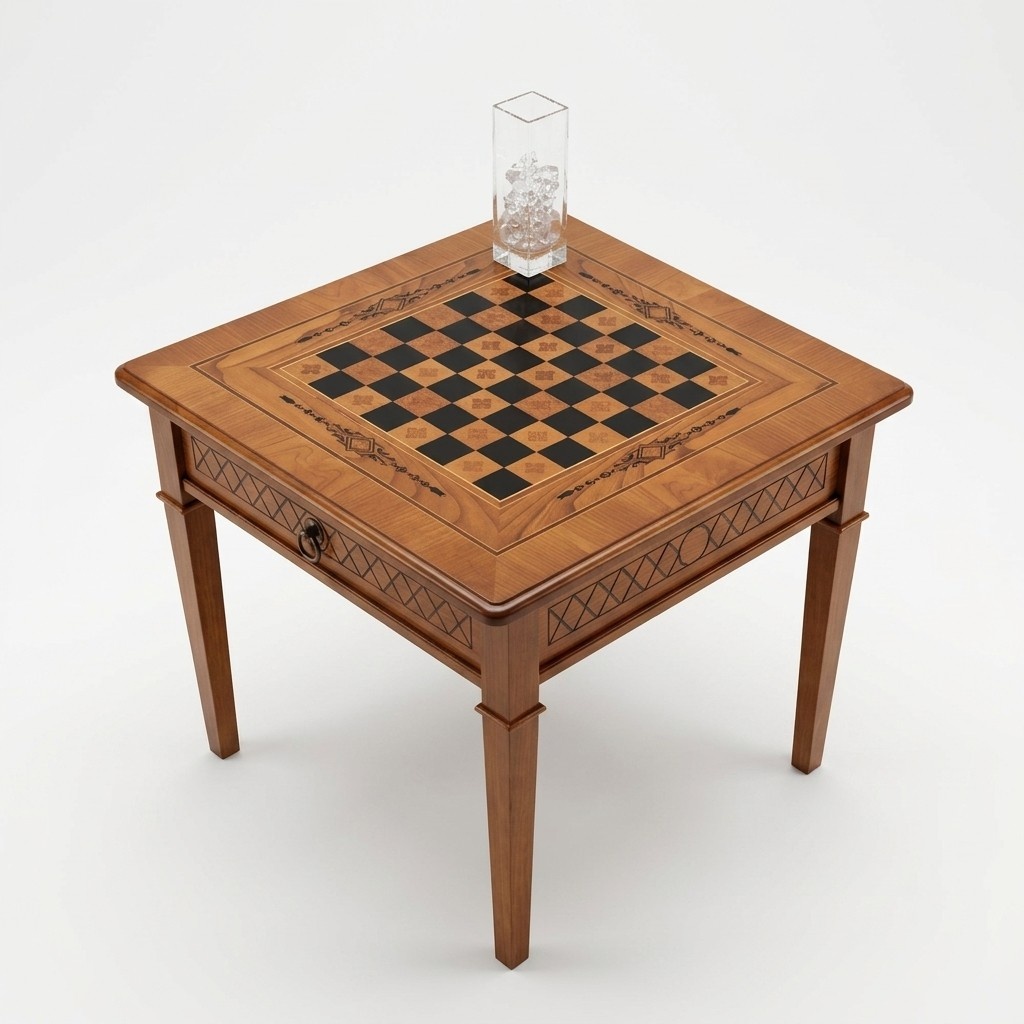Chess Table Game Table Table With Chess Miniature Studies Furniture Tables Board Game