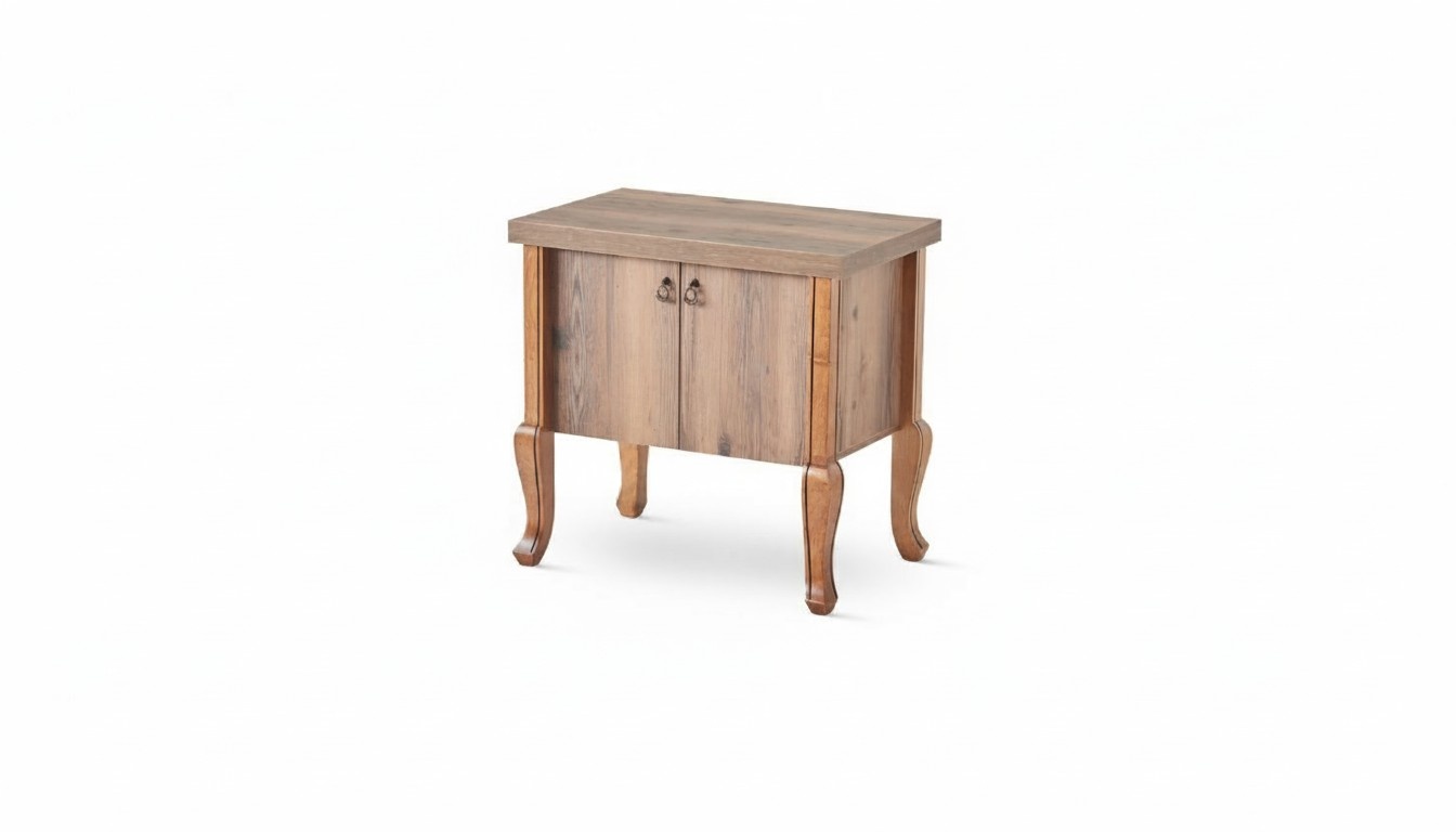 Brown cabinet doors storage classic rectangular wooden sideboard office