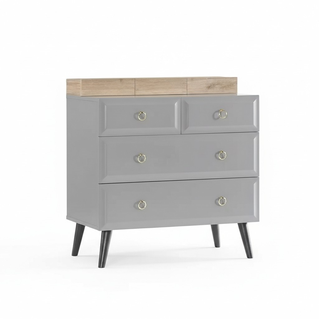 Chest of drawers wardrobe children\'s room chests of drawers wood grey modern youth room